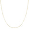 Gold Mini Bead Station Necklace